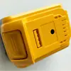 Dewei 18V10 18650 modelo original mais porta de carregamento DC carcaça plástica mais mola de parafuso de níquel