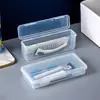 Caja de Almacenamiento para Navaja Manual para Viajes de Negocios, Caja de Almacenamiento para Cepillo de Dientes y Toalla Desechable, Portátil Multifuncional