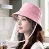 Gorro con Pantalla Facial Anti-Salpicaduras de Aceite para Cocina, Protección Facial Completa Transparente Desmontable, Sombrero de Sol, Aislamiento Térmico para Cocinar, Artefacto Anti-Quemaduras