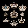 Corona de Joya de Aleación Diamante Metal Headwear Accesorios para el Cabello Banda para el Cabello Agujero para Headwear Accesorios para Zapatos Funda para Teléfono Móvil Accesorios para DIY