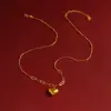 Colar com Laço Dourado de Areia Vietnamita, Duradouro, Pulseira Versátil de Luxo Leve para Mulheres, Joias de Ouro de Imitação, Pulseira de Flor Grande
