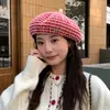 Boina para Mujer, Estilo Coreano Otoño e Invierno, Moda y Versátil, Espiga, Dulce Retro, Sombrero de Celebridad de Internet, Circunferencia de Cabeza Grande, Fresco