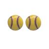 Moda Europea y Americana Aleación Pendientes de Béisbol Venta Caliente Transfronteriza Accesorios Deportivos para Mujer Goteo de Aceite Rugby Béisbol