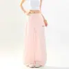 Pantalones de chándal anchos para mujer estilo americano minimalista con bordado de letras, adecuados para bailar y deportes, holgados y versátiles, con caída fluida y dobladillo curvo, pantalones largos casuales
