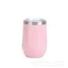 Comercio Exterior Taza de Acero Inoxidable al Vacío de 12 oz para Vino Tinto Cerveza Taza con Forma de Huevo Cáscara de Huevo Taza de Café con Aislamiento Frío
