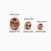 Acessórios para Joias DIY 10-17mm Contas de Madeira Impressas com Furo Grande Contas Soltas Envoltas em Flor Vintage Contas de Madeira Redondas Atacado