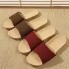 Zapatillas de Lino Eva Nuevas de Cuatro Estaciones para Mujer Uso en Casa de Verano para Parejas Sandalias Antideslizantes de Suela Suave para Hombre
