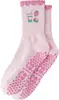 Meias de Yoga para Mulheres Meia-Calça Antiderrapantes Longas para Fitness Pilates Esportes com Shorts de Tubarão Bordado Cartoon Meias de Algodão