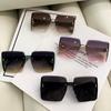 2026 Nuevo Modelo Mismo Estilo Xiaohongshu Transmisión en Vivo de Tiktok Gafas de Sol Más Vendidas Protección UV Montura Cuadrada Moda Coreana Gafas de Sol