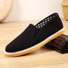 Novo Velho Beijing sapatos de pano dos homens confortável respirável sneaker casual condução versátil sapatos de trabalho de uma peça de entrega