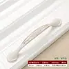 Puxador Branco Marfim Estilo Europeu Puxador de Porta de Guarda-Roupa Moderno Minimalista Gaveta Porta de Armário Ferragem Flor Rosa Puxador Pequeno