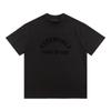 Camiseta de manga corta con cuello redondo para hombre y mujer, estilo casual de calle, de algodón puro, estilo americano, FEAR OF GOD FOG