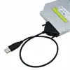 Cabo Adaptador USB para Drive Óptico de Laptop 7+6 Drive Óptico Sata Cabo Easy Drive 6+7 para Cabo USB Transmissão de Alta Velocidade