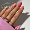 Peças de Unha Quentes Transfronteiriças Estilo Europeu e Americano Manicure Francesa Patch Pó Cor de Contraste Preto Explosões de Comércio Exterior Unhas Postiças Produtos Acabados