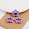 Estrela de Cinco Pontas Acrílica Perfurada Colorida de 30mm DIY Feito à Mão Pingente Miçangas Material para Joias Acessórios