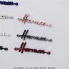 Taizhou Yuhuan Hecho a medida letrero de metal unido letras logotipo color rociado aleación de zinc letrero de sombrero de cartera portátil