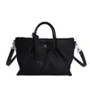 Bolsa de viaje personalizada estilo japonés, bolsa de mano tipo tote impermeable de nailon con bloques de color para mujer, bolso cruzado de moda de gran capacidad