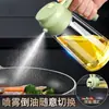 Tanque de Aceite de Doble Propósito Transfronterizo Tanque de Aceite a Prueba de Fugas Tanque Pulverizador Botella Doméstica de Vidrio para Salsa de Soja Vinagre Especias Botella de Aceite Atomizada Tanque Pulverizador
