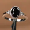 Suministro Transfronterizo Popular Celebridad de Internet Europea y Americana Moda Femenina Anillo Incrustado Citrino Rubí Zafiro Venta al por Mayor