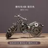 Ornatos de Modelo de Metal de Motocicleta e Carro de Ferro Forjado para Decoração de Mesa em Casa, Armário de Vinho e Ornatos de TV, Artesanato