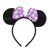 Diadema de lunares con lazo linda transfronteriza para niños, diadema de lazo de dibujos animados para escenario, fiesta, vestido, fabricantes al por mayor