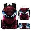 Mochila de liberación rápida transfronteriza de Spider-Man Set de tres piezas Dibujos animados para estudiante de primaria Mochila Escolar Mochila
