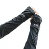 Mangas de hielo para protección solar, corte holgado, sin costuras, resistentes a los rayos UV, elegantes, para conducir y andar en bicicleta al aire libre, protectores de brazo ligeros de seda de hielo