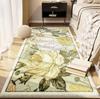 Manta Retro Francesa para Mesita de Noche Dormitorio Suave Alfombra de Imitación Cachemir Manta para Mesita de Noche Sala de Estar Antideslizante Fácil de Cuidar Alfombrilla de Piso