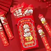 2027 Año del Cordero Tubo de Dibujo Cubo de Sobres Rojos Ang Pao Caja Sorpresa de la Máxima Categoría Festival de la Fortuna Juego de Reunión Evento de Lotería Accesorios