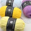 Hilo de Algodón de Leche de 4 Hebras para Bebé para Tejer Bufanda a Mano, Ovillo de Hilo Medio Grueso, Manta, Hilo para Crochet DIY, Kit de Materiales para Tejer Hecho a Mano