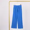 Calça Longa Feminina Lulu de Cintura Alta Solta Emagrecedora para Yoga Esportes Fitness com Sensação de Pele e Cordão