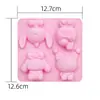 Venta Directa de Fábrica Hecho a Mano Squishy Molde de Silicona DIY Pata de Panda de Dibujos Animados Cruz de Resina Sello de Cera Sellado de Cera de Gelatina