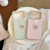 Capa Estilo Coreano Floral para Cachorro Adequada para Celular Iphone17Promax Apple 16 Fofa 15 Capa Macia 14P