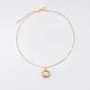 Coreano e Japonês Mais Vendidos Moda Elegante Pérola Zircônia Inlaid Brincos Pingente Doce Colar Conjunto Feminino Qingdao Atacado