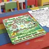 10 hojas/paquete de pósters para colorear, nuevos pósters divertidos transfronterizos de búsqueda en la selva, para garabatear, colorear, educativos, creativos, hechos a mano