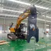 Modelo 460 de tesoura hidráulica para escavadeira com 2 conjuntos de tesouras bico de águia, tesoura de sucata de aço para desmontagem com rotação de 360 graus