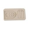 Flip sugar mold European porta e janela molde de bolo clássico villa castelo porta chocolate silicone molde ferramentas de cozimento