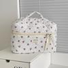 Bolsa de Maquiagem Acolchoada de Frutas Transfronteiriça Pequena Fresca Estilo Ins para Menina Viagem Bolsa de Higiene Pessoal Portátil Bolsa de Maquiagem de Grande Capacidade