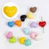 Estrellas acrílicas amor cuadrado cuentas sueltas cuenta con agujero pasante pulsera cadena para teléfono móvil llavero accesorios DIY