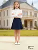 Falda estilo primavera y otoño, falda plisada para niños mayores, minifalda versátil 2026 para niñas, falda tutú de tarta para niñas