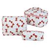 Bolsa de Maquillaje Vertical Transfronteriza, Gran Capacidad, Bolsa Portátil de Almacenamiento de Cosméticos Floral, Neceser de Viaje