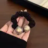 Lazo de Pelo de Lujo Ligero Coreano de Gama Alta con Perlas y Pedrería, Cuerda Gruesa de Alta Elasticidad para el Cabello, Diadema, Accesorio para el Cabello