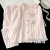Pijama Cloud Cotton Novo para Meninas 2026, Conjunto de Roupa de Casa Fina de Manga Longa para Primavera e Outono para Meninas Mais Velhas