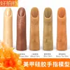 Dicas de Prática de Nail Art Ferramenta de Prática com Dedo Falso Articulações Flexíveis Textura Clara Manequim Dedo Falso