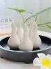 Botella de Perfume, Recipiente para Aceites Esenciales, Cuenco para Aceites Esenciales, Botella de Aceite Esencial con Forma de Hoja, Bandeja de Madera, Herramientas de Masaje para Spa, para Uso en Salones de Belleza