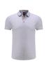 Camisa polo para publicidade de negócios em grupo, bordado, impressão - 40 peças 50 Algodão Fino, listras coloridas, gola, flor, cinza, manga curta, lapela