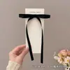 Grampo de Cabelo com Laço de Fita Estilo Ballet para Mulheres, Presilha Bico de Pato para a Parte de Trás da Cabeça, Acessório de Cabelo Elegante e de Alta Qualidade