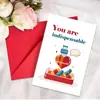 Selección de Colección de Tarjetas de Agradecimiento: Set de Tarjeta de Felicitación con Sobre, Mensaje Escribible, Palabras de Bendición, Tarjeta de Texto Plegable