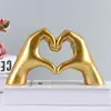 Escultura de Manos en Forma de Corazón Manos Pequeñas Adornos de Amor para Decoración de Estantería Adorno de Escritorio para el Hogar Estatua de Dedos de Amor Decoración Moderna Única Decoración de Tocador para Boda Navidad Cumpleaños Día de San Valentín