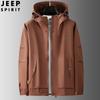 Jaqueta casaco JEEP SPIRIT impermeável à prova de vento masculino outono solto corta-vento casual top 6835